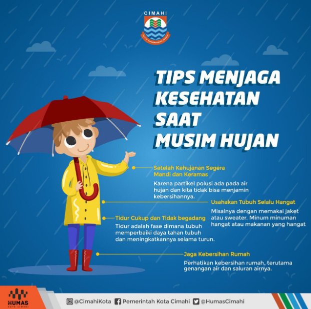 tips menjaga kesehatan di musim hujan